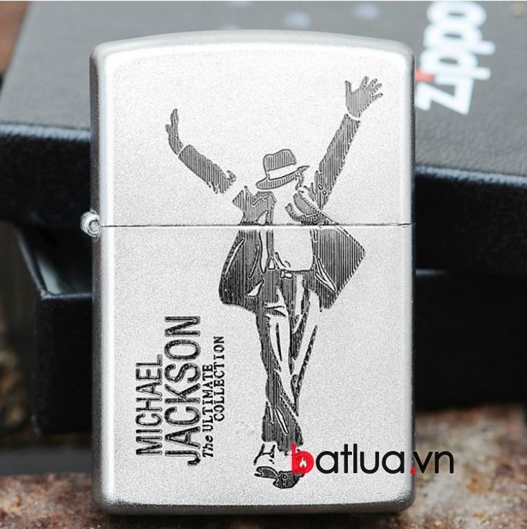 Bật lửa Zippo chính hãng bạc khắc Michael Jackson