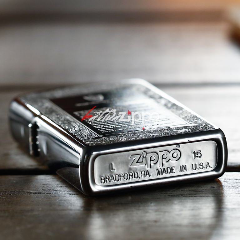 Bật lửa Zippo chính hãng màu bạc phiên bản Game of Thornes