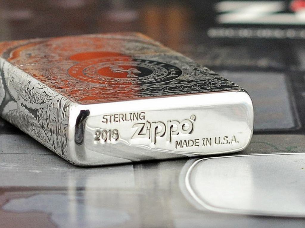 Bật lửa Zippo phiên bản Bạc nguyên khối Goddess of Mercy