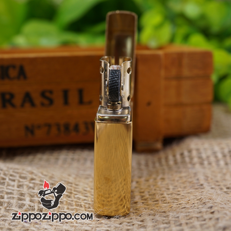 bật lửa zippo vàng bóng khắc Logo USA