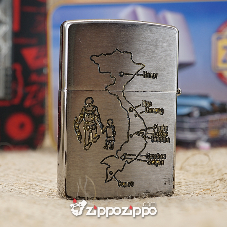Bật lửa zippo chiến tranh việt nam sản xuất 2017( Sài Gòn