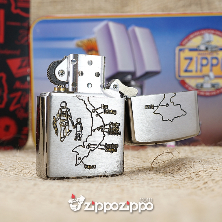 Bật lửa zippo chiến tranh việt nam sản xuất 2017( Sài Gòn