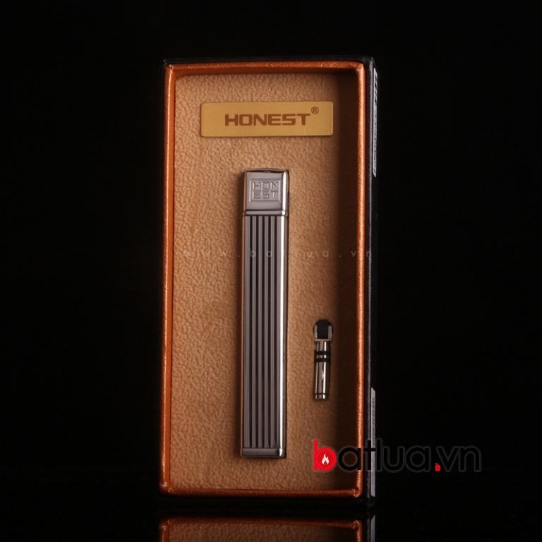 Bật lửa honest đá gas lửa thường nhỏ gọn tiện dụng