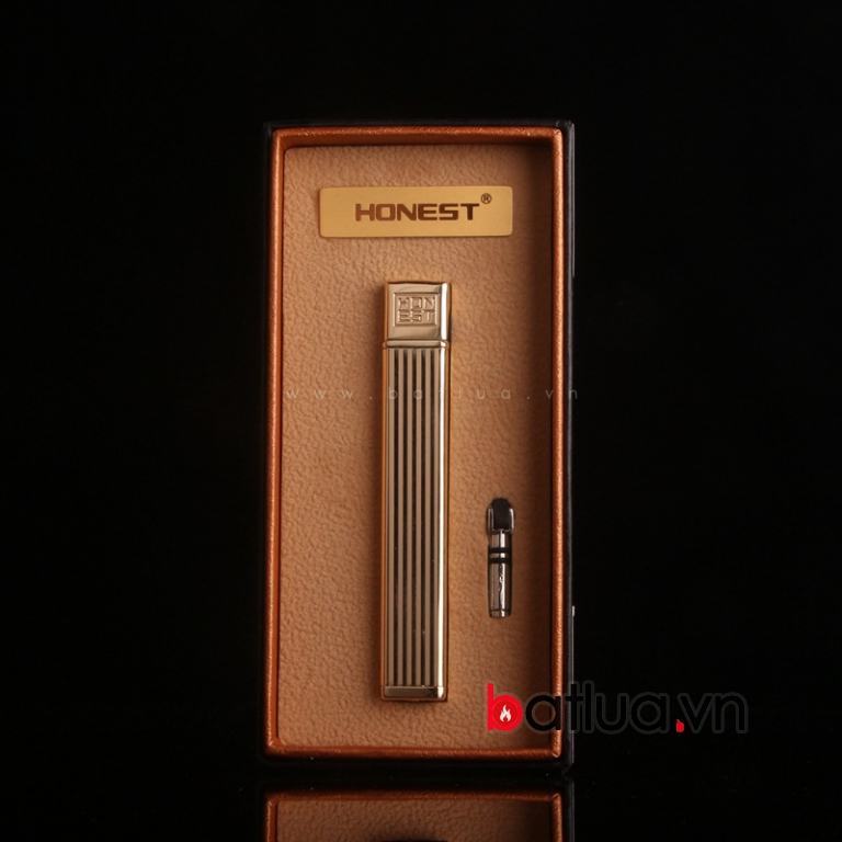 Bật lửa honest đá gas lửa thường nhỏ gọn tiện dụng