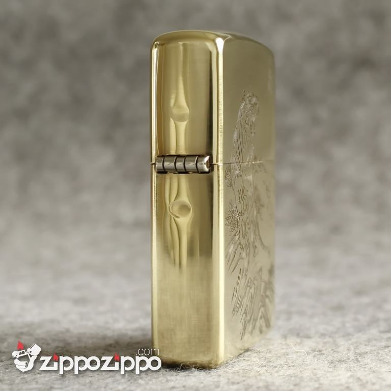 Zippo Chính Hãng Đồng xước Khắc Chúa Sơn Lâm