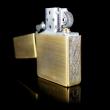 Bật lửa Chính hãng Zippo phiên bản 1935  phía giáp đồng khắc ba cá chép