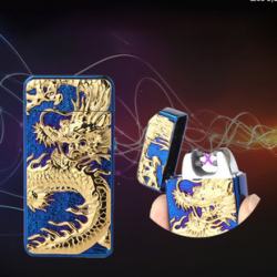 Bật Lửa Điện Hoa Văn Long Vương Dũng Mãng - Mã SP: BLD0045