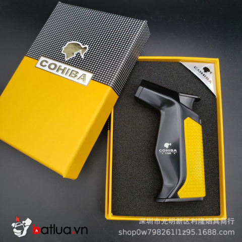 Bật Lửa Khò Xì Gà 1 Tia Cohiba COB SÚNG Chính Hãng