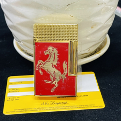 Bật lửa S.T. Dupont Ferrari Đỏ – Vàng Cao Cấp - Dupont phong cách thể thao quý tộc - Mã SP: DP0058