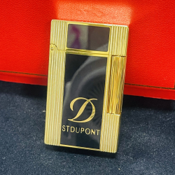 Bật lửa S.T. Dupont Ligne 2 Đen Huyền Quyền Lực – D Monogram Hoàng Kim | Tối giản, đẳng cấp, bản lĩnh - Mã SP: DP0074