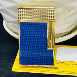 Bật lửa S.T. Dupont Ligne 2 Xanh Hoàng Gia – Vàng Signature | Chuẩn mực Pháp cho quý ông - Mã SP: DP0063