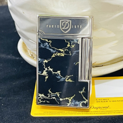 Bật lửa S.T. Dupont Paris – Black Marble Lightning Edition | Đen đá vân sét ánh kim quyền lực - Mã SP: DP0069