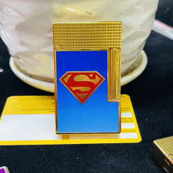 Bật lửa S.T. Dupont Superman Xanh – Vàng Sang Trọng - Biểu tượng bản lĩnh & đẳng cấp quý ông - Mã SP: DP0056