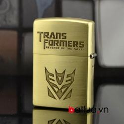 Bật lửa Zippo chính hãng đồng Transformers - Mã SP: ZPC0273