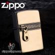 Bật lửa Zippo mặt vàng hình khóa kéo ngang