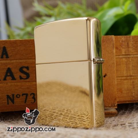 bật lửa zippo vàng bóng khắc Logo USA