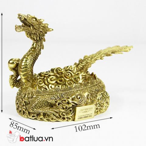 Gạt Tàn XÌ Gà JIfeng Đồng Nguyên Khối Đúc HÌnh Rồng