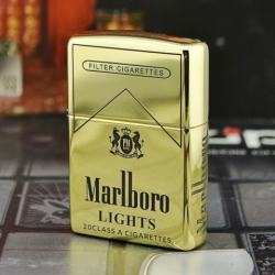 Zippo Chính Hãng Đồng Bóng Khắc Thương Hiệu Marlboro Phiên Bản Amor - Mã SP: ZPC1165-169
