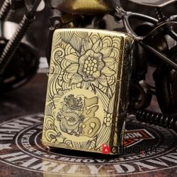 Zippo Chính Hãng Đồng Khắc 12 Con Giáp Tuổi Thìn ( rồng) - Mã SP: ZPC1634