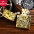 Zippo Chính Hãng Đồng Khắc 5 Năm Mặt Đầu Lâu Hoa Hồng Vỏ Dày Armor