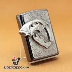 Zippo Chính Hãng Phiên Bản Châu Âu Hình Hộp Sọ Con Cọp Giới Hạn Chỉ 777 Mẫu - Mã SP: ZPC1027